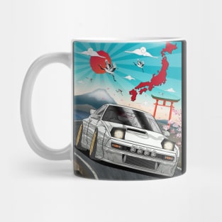 Mazda RX-7 Turbo II (FC3S) Japanese Art Mug